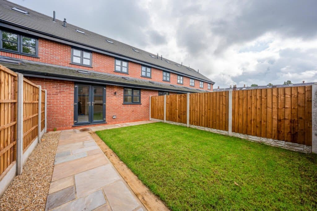 Private rear garden and elevation at King Street