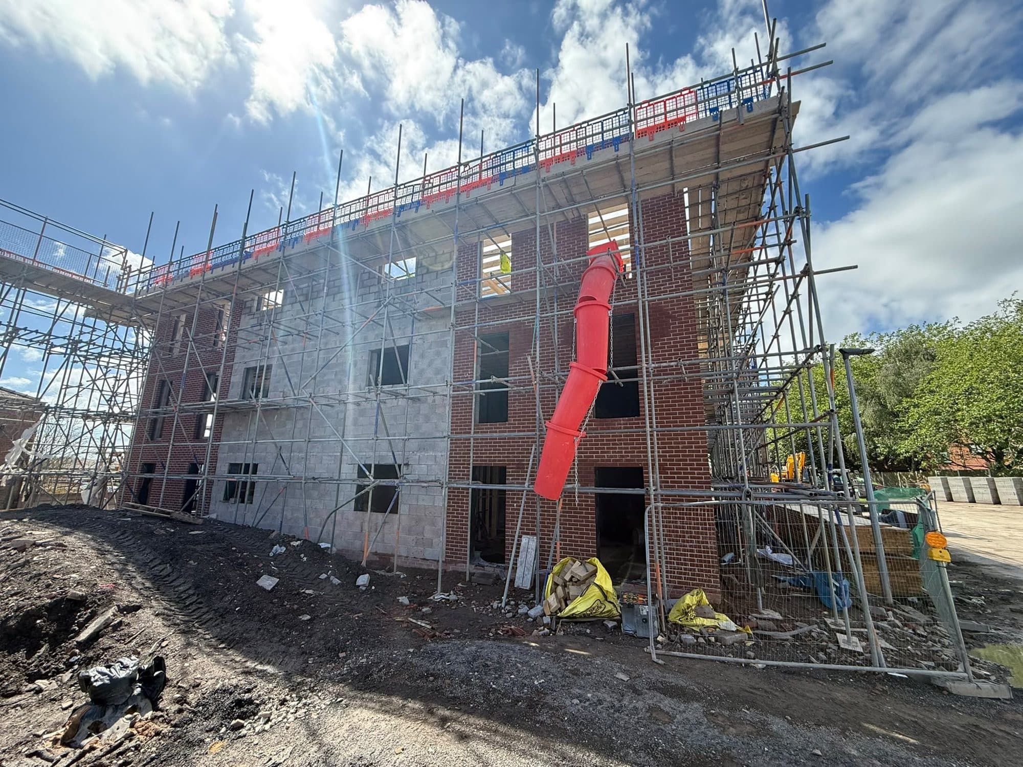 Brick elevations taking shape at The Old Bakery