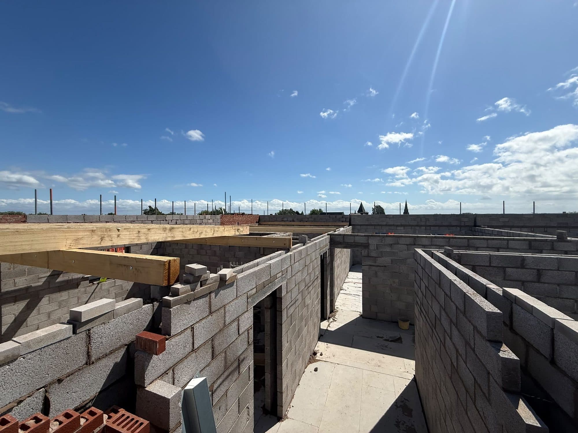 Structural blockwork at The Old Bakery